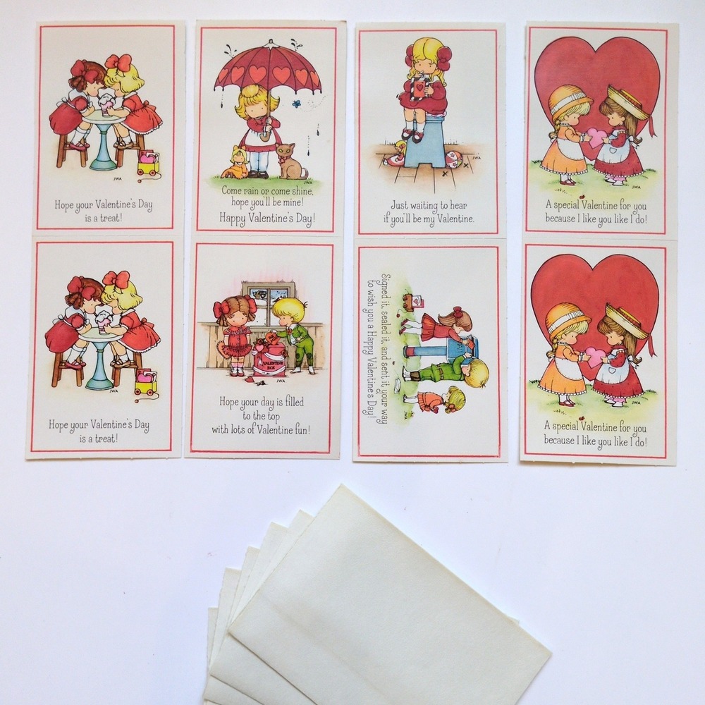Vintage 1978‎ Hallmark Classroom Valentine's Day Cards - Joan Walsh Anglund Art